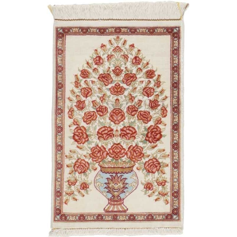 tappeto persia ghom seta cm 30x40