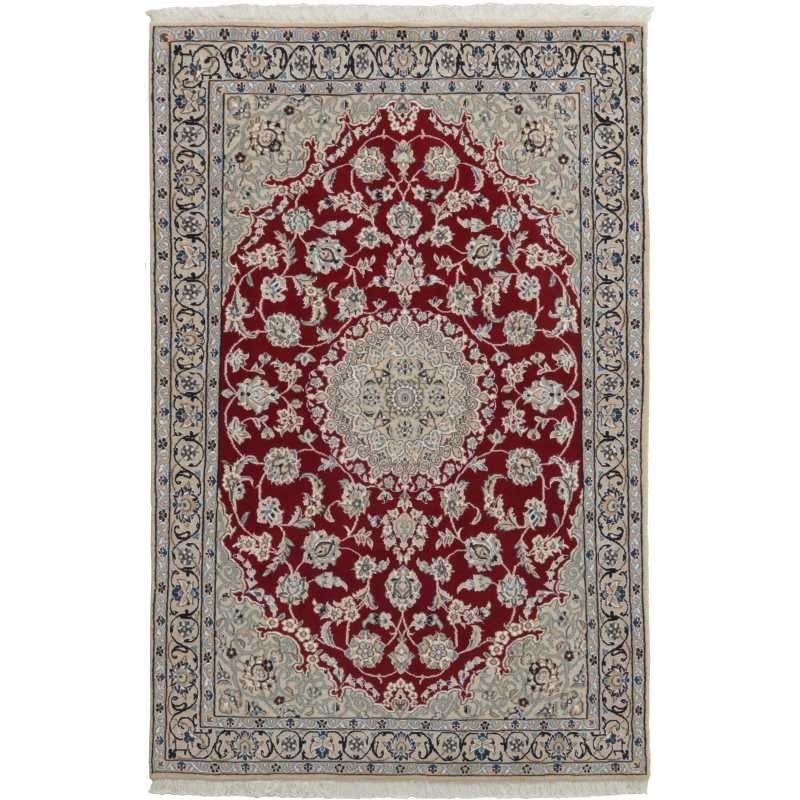 tappeto persia nain fine con seta cm 115x180