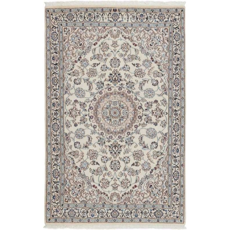 tappeto persia nain fine con seta cm 116x185