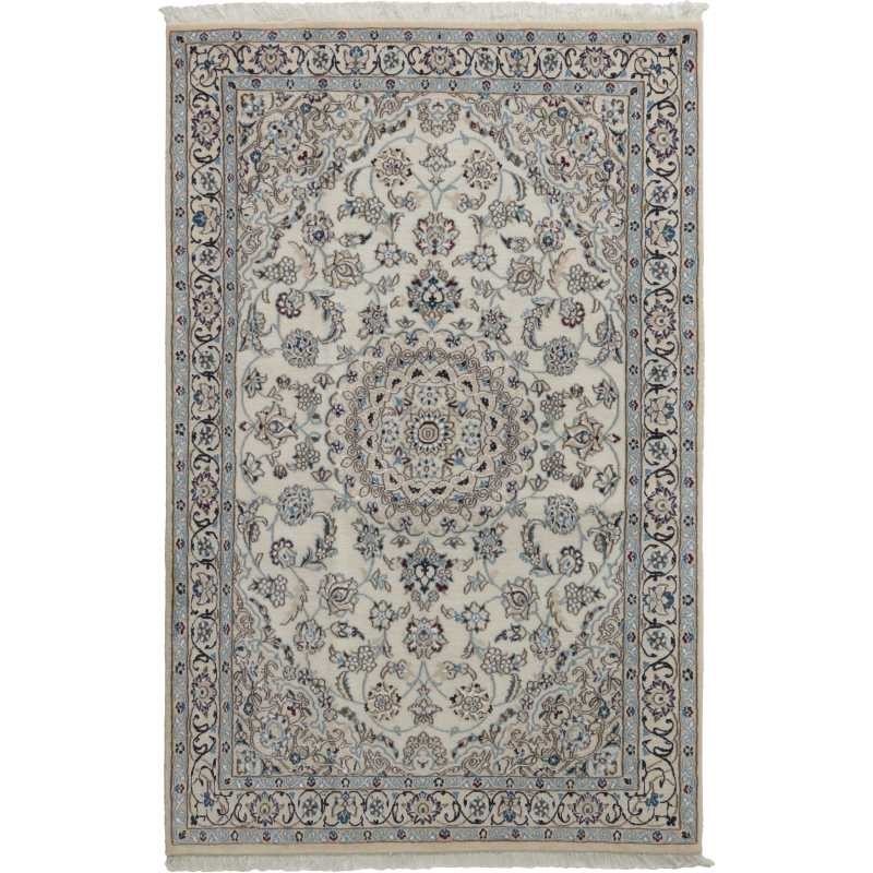 tappeto persia nain fine con seta cm 118x186