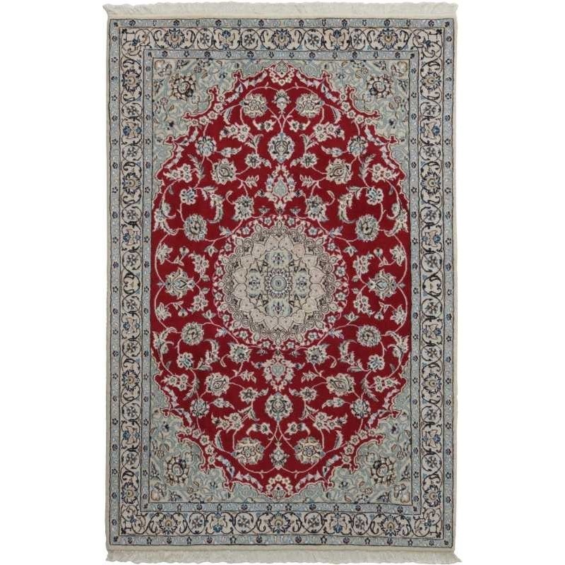 tappeto persia nain fine con seta cm 118x181