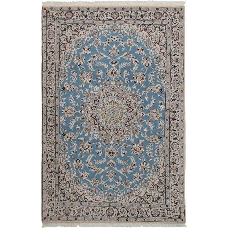 tappeto persia nain fine con seta cm 116x182