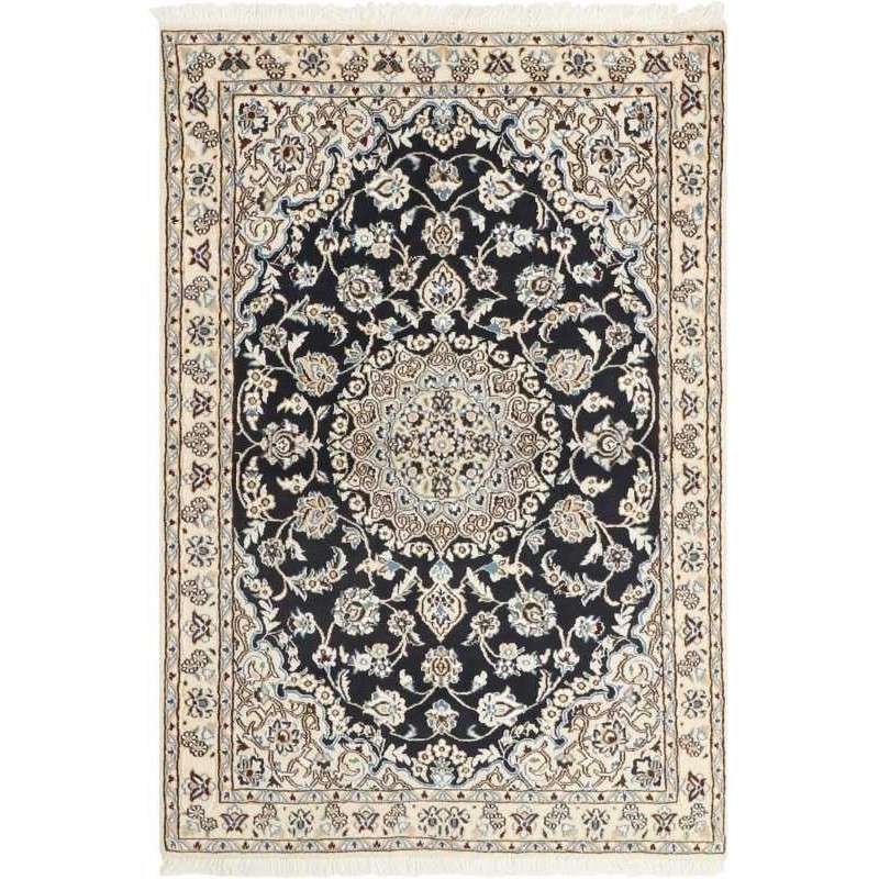 tappeto persia nain fine con seta cm 98x146