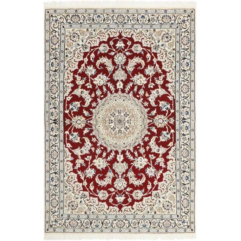tappeto persia nain fine con seta cm 111x176