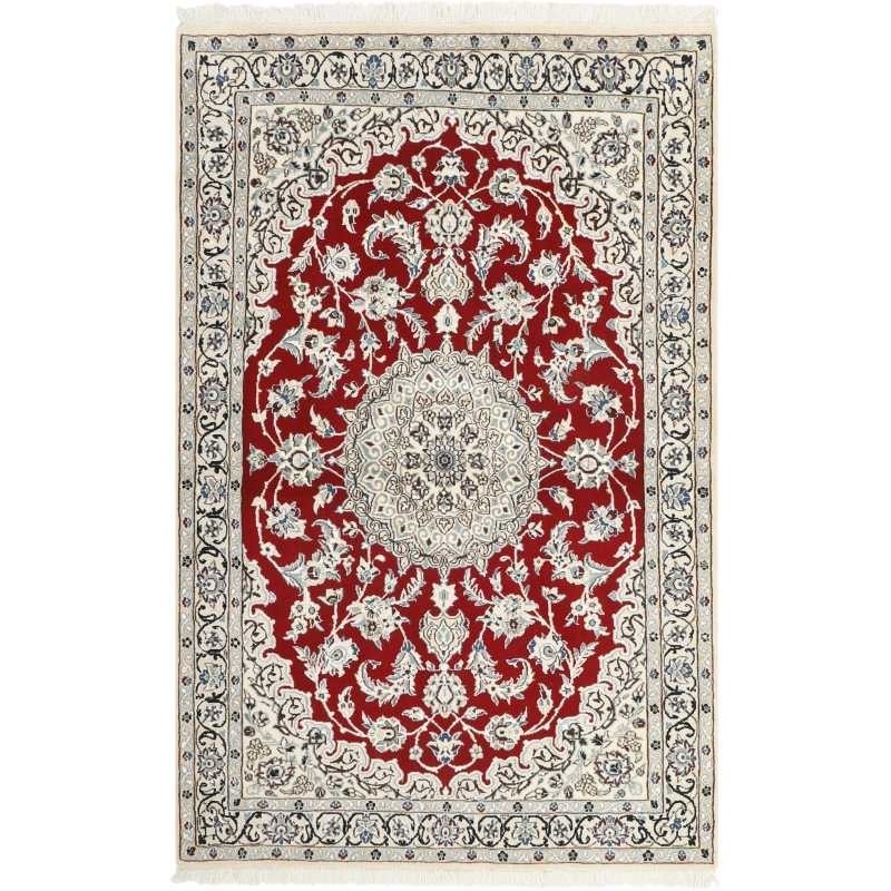 tappeto persia nain fine con seta cm 116x178