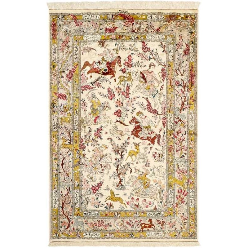 tappeto persia ghom seta cm 131x203