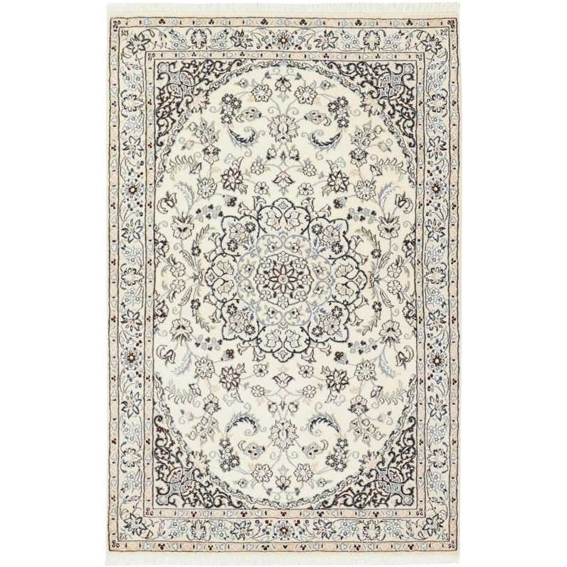 tappeto persia nain fine con seta cm 98x150