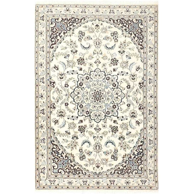 tappeto persia nain fine con seta cm 98x148