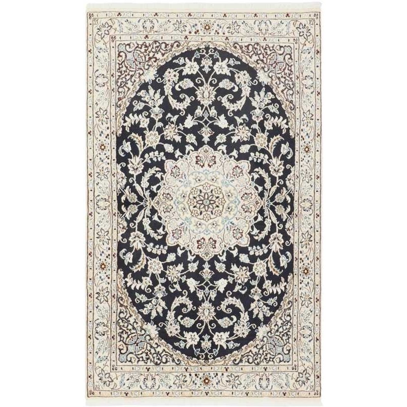 tappeto persia nain fine con seta cm 97x160