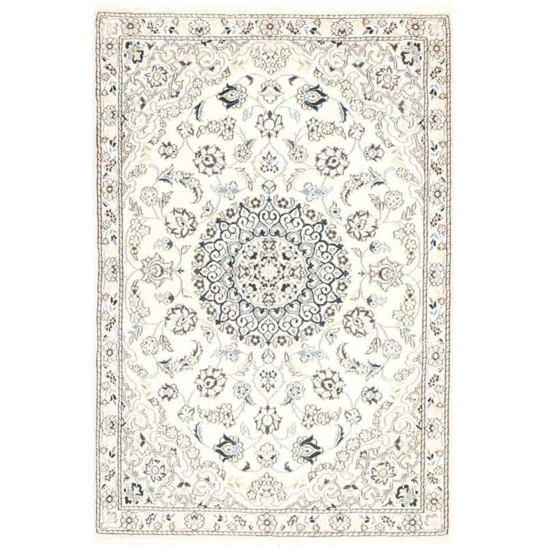 tappeto persia nain fine con seta cm 92x137