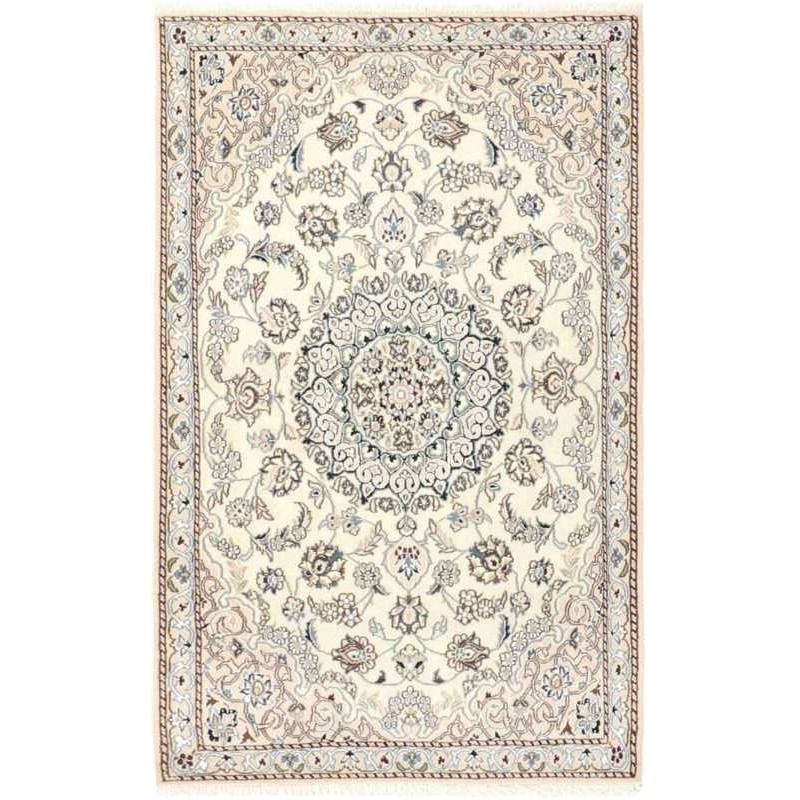 tappeto persia nain fine con seta cm 86x140