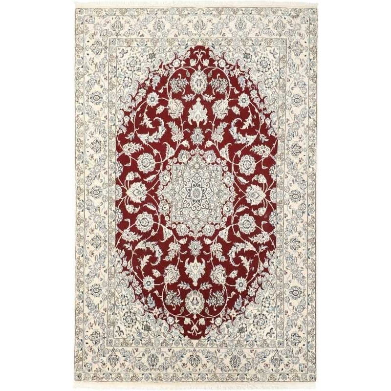 tappeto persia nain fine con seta cm 143x223