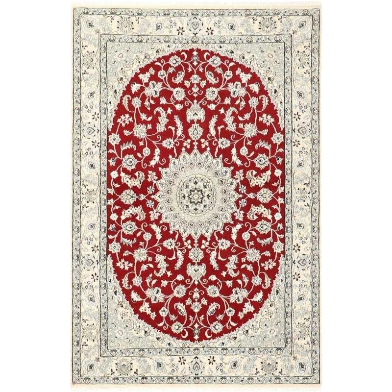 tappeto persia nain fine con seta cm 134x205