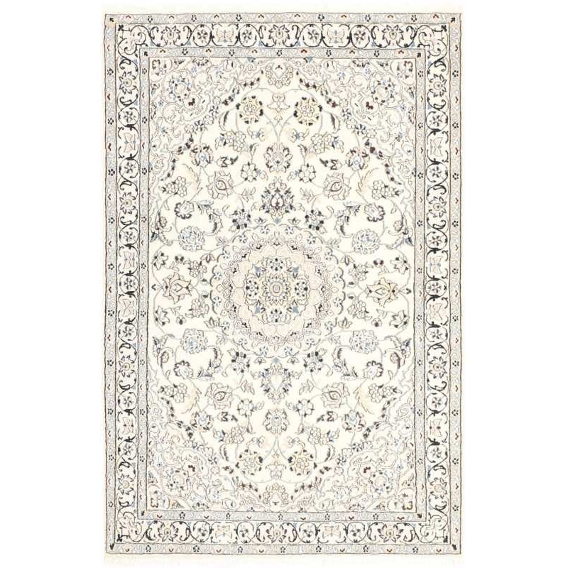 tappeto persia nain fine con seta cm 115x174
