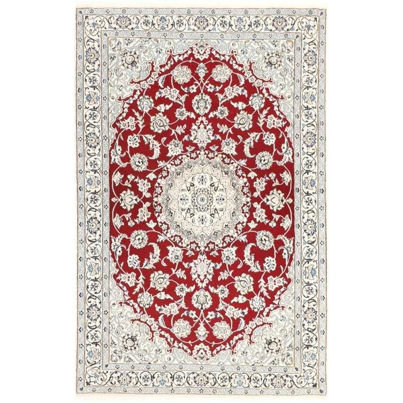 tappeto persia nain fine con seta cm 115x181