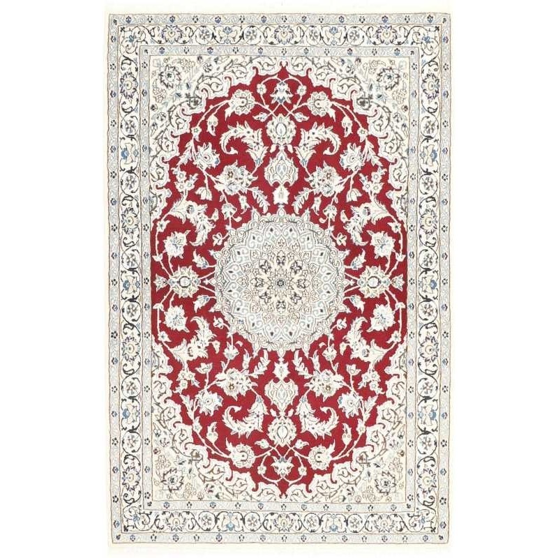 tappeto persia nain fine con seta cm 114x177