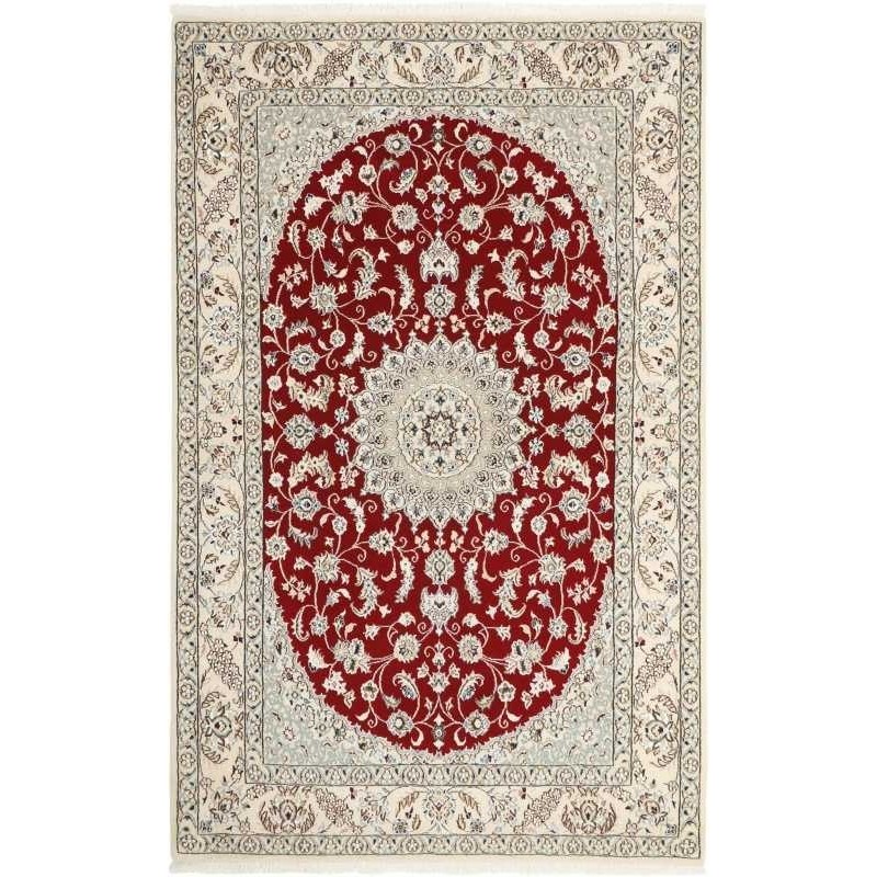 tappeto persia nain fine con seta cm 133x210