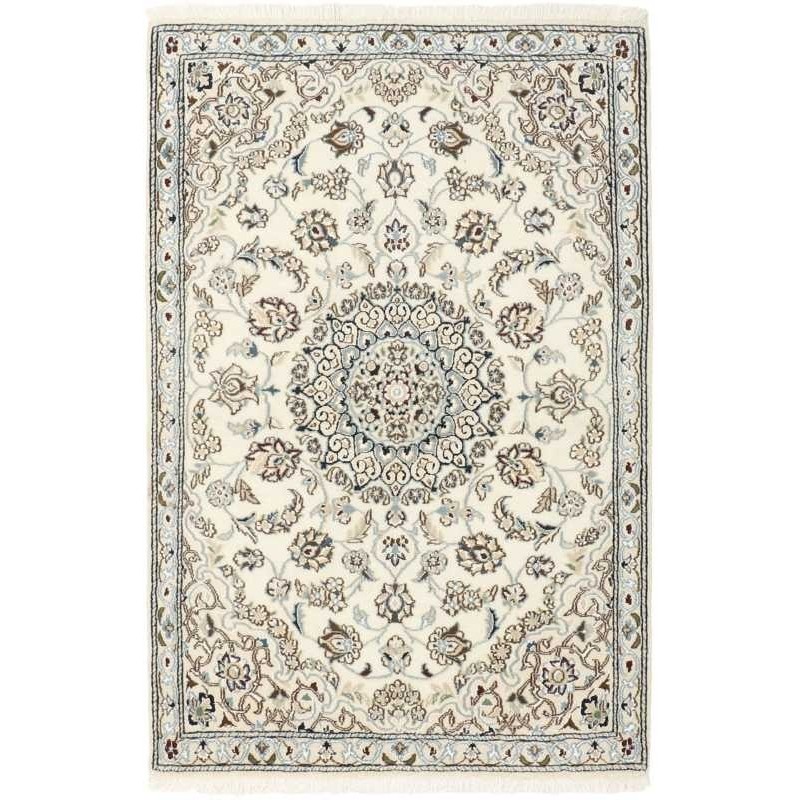 tappeto persia nain fine con seta cm 88x135