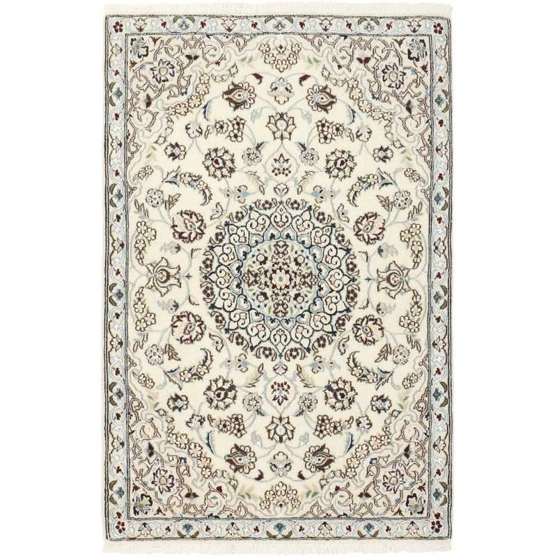 tappeto persia nain fine con seta cm 88x132