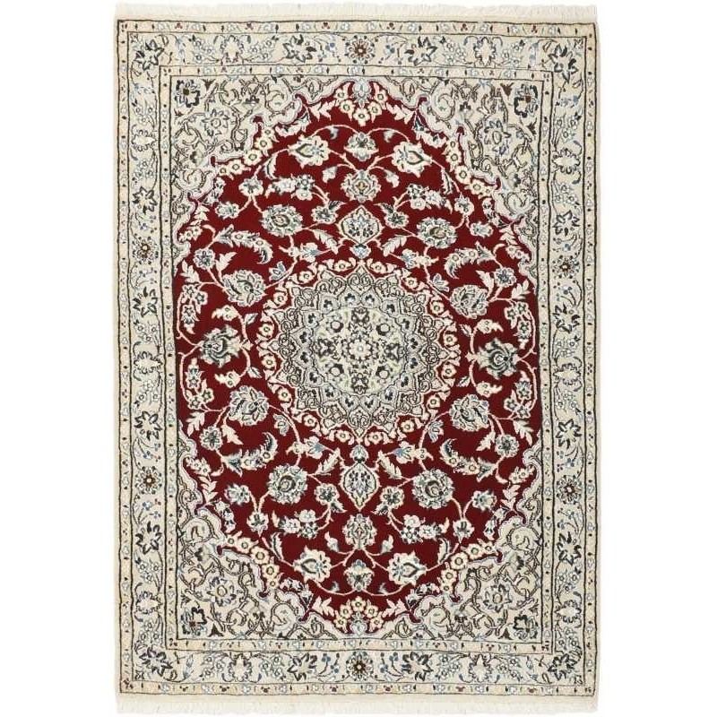 tappeto persia nain fine con seta cm 100x142