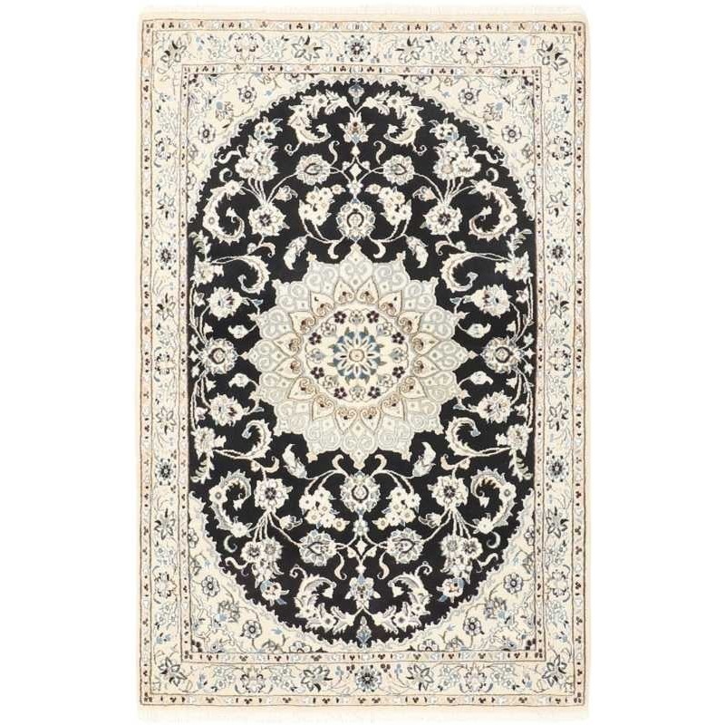 tappeto persia nain fine con seta cm 97x155