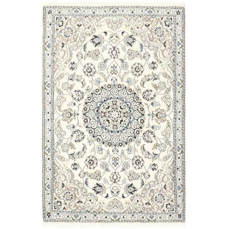 tappeto persia nain fine con seta cm 88x138