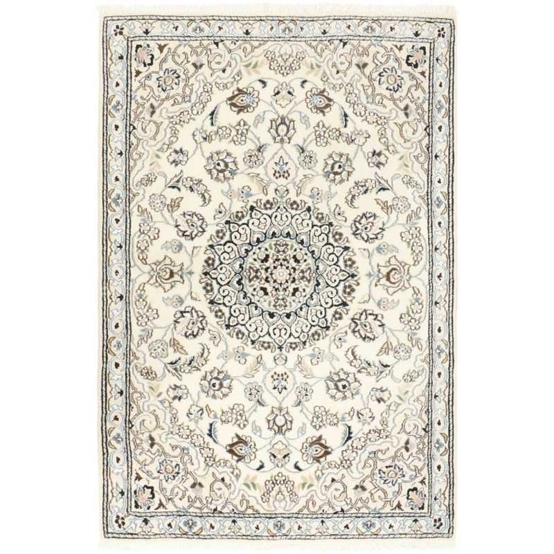 tappeto persia nain fine con seta cm 87x134