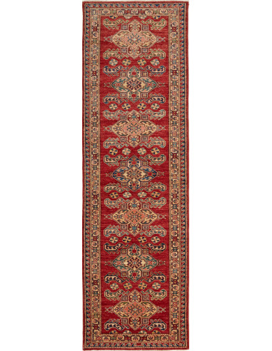 Kazak Fine Pakistan terra di siena e abbronzatura 71x248