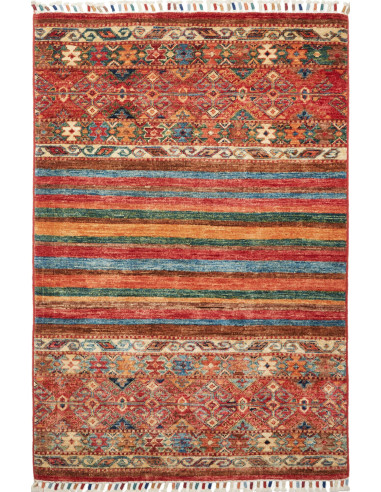 Samarkand Pakistan rosso indiano e terra di siena 85x127