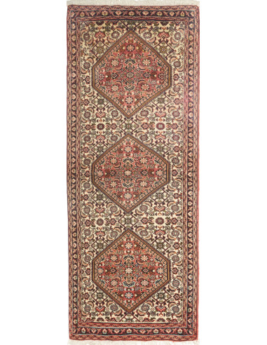 Bidjar Persia grigio tenue e salmone scuro 63x158
