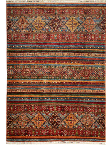 Samarkand Pakistan marrone sella e salmone scuro 179x249