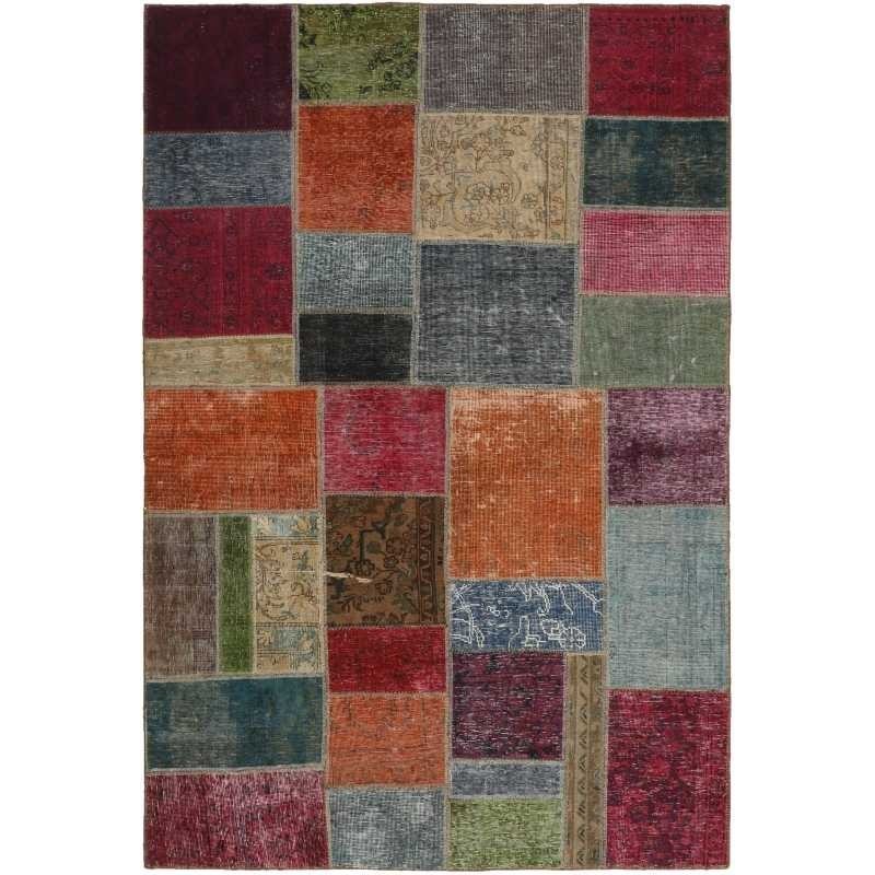 tappeto persia vintage patchwork cm 162x238 