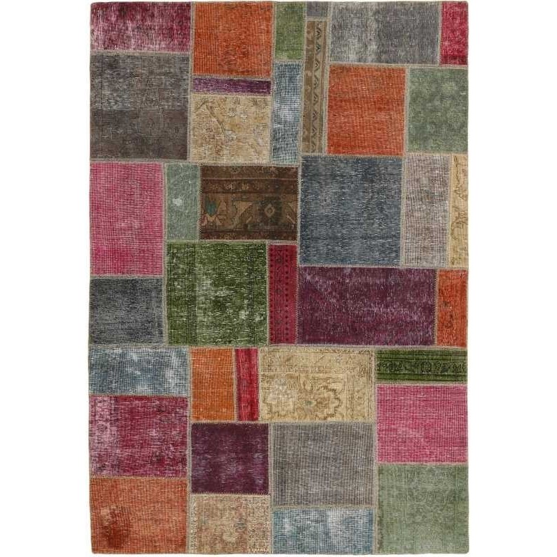 tappeto persia vintage patchwork cm 166x241 