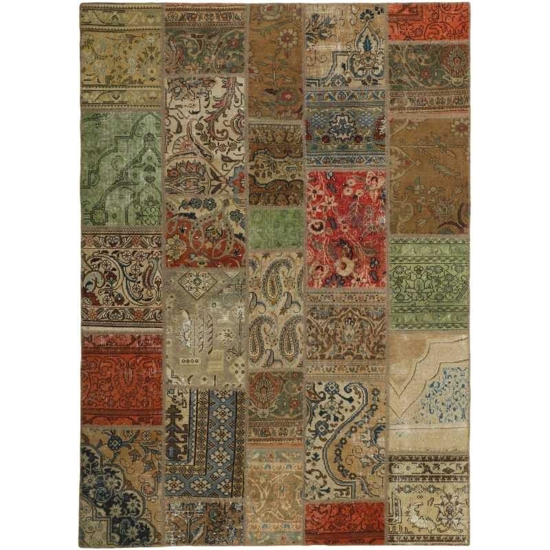 tappeto persia vintage patchwork cm 168x231 