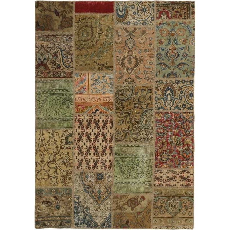 tappeto persia vintage patchwork cm 141x201 