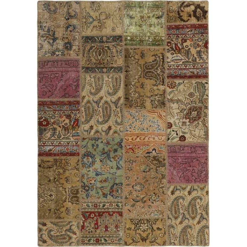 tappeto persia vintage patchwork cm 141x201 
