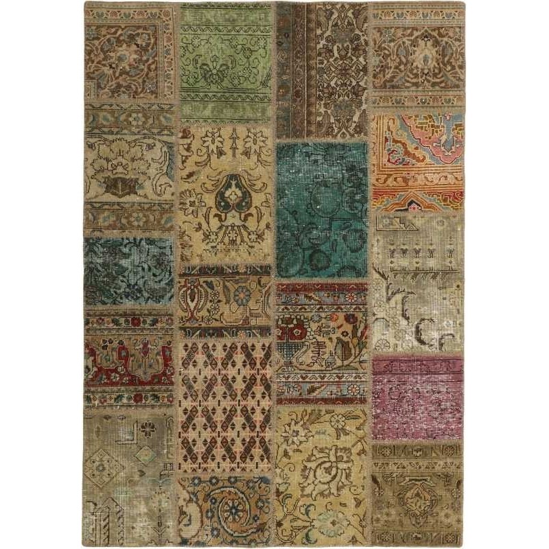 tappeto persia vintage patchwork cm 141x201 
