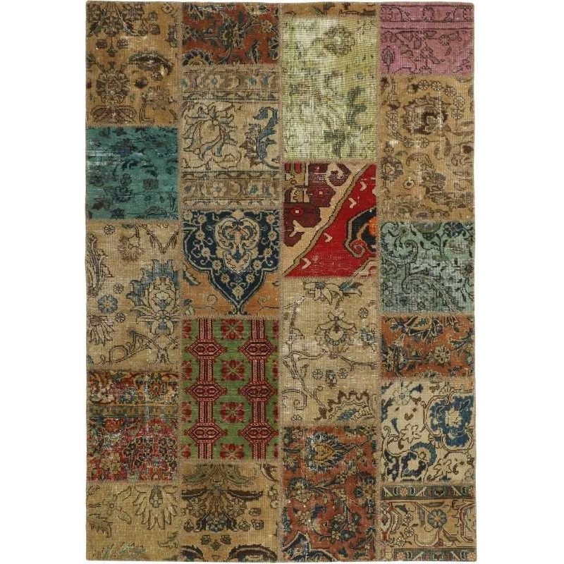 tappeto persia vintage patchwork cm 141x201 