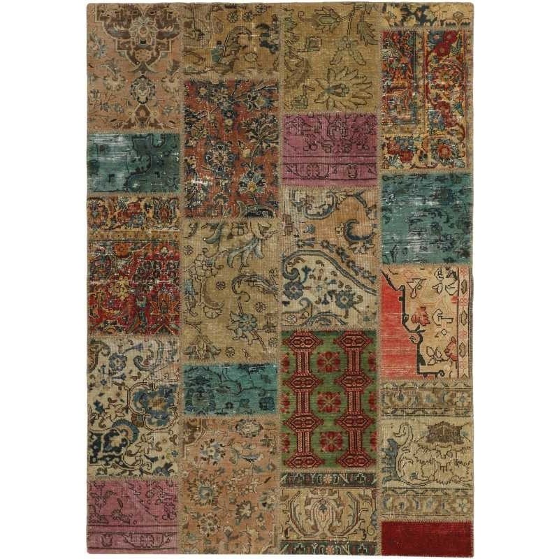 tappeto persia vintage patchwork cm 141x201 