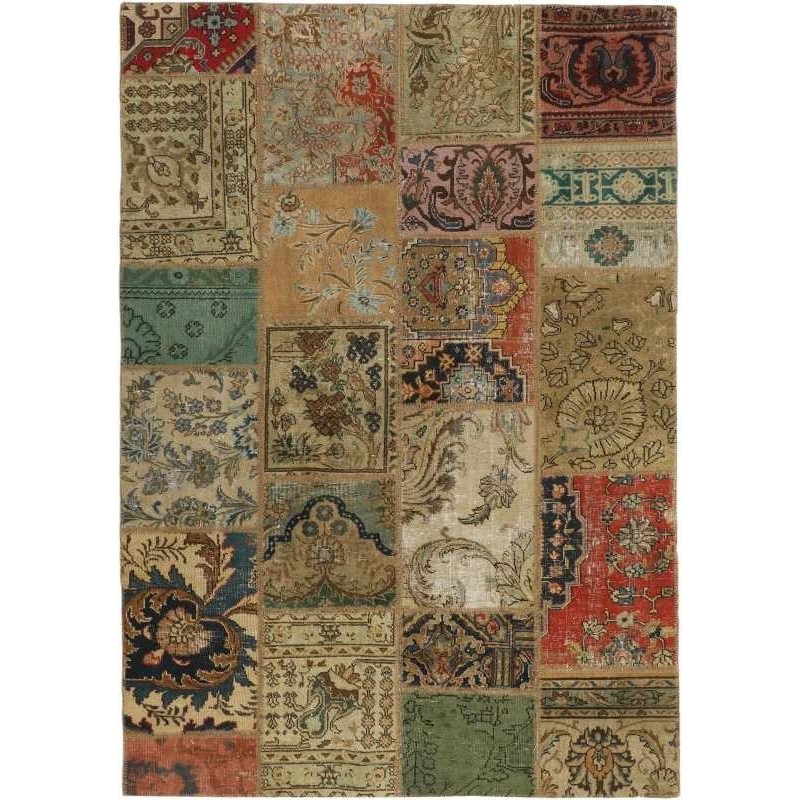tappeto persia vintage patchwork cm 141x201 