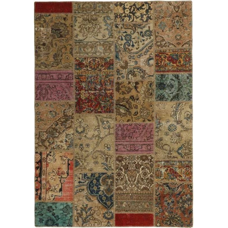 tappeto persia vintage patchwork cm 141x200 