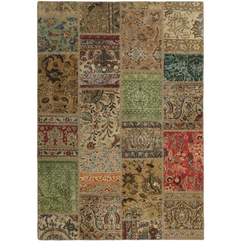 tappeto persia vintage patchwork cm 141x202 