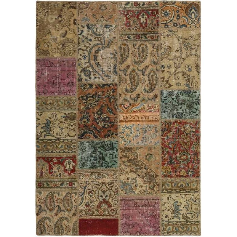 tappeto persia vintage patchwork cm 141x201 
