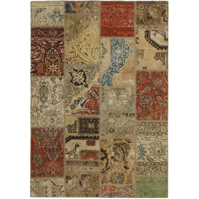 tappeto persia vintage patchwork cm 140x201 