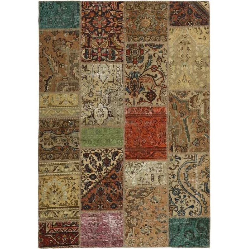 tappeto persia vintage patchwork cm 141x201 