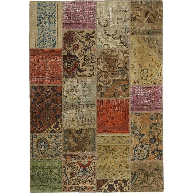 tappeto persia vintage patchwork cm 140x201 