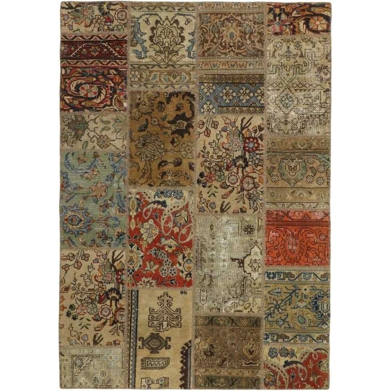 tappeto persia vintage patchwork cm 141x201 