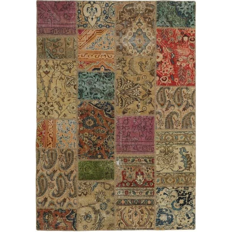 tappeto persia vintage patchwork cm 141x201 