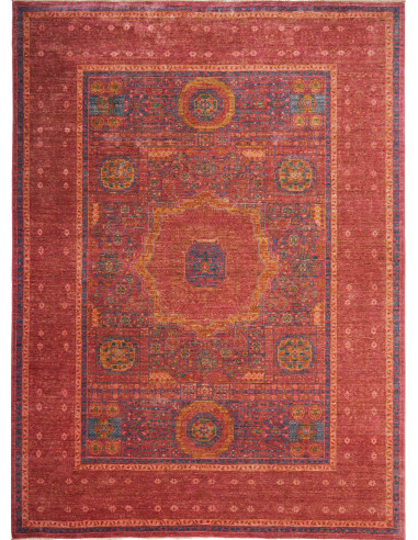 Mamlouk Pakistan terra di siena e grigio ardesia scuro 174x240