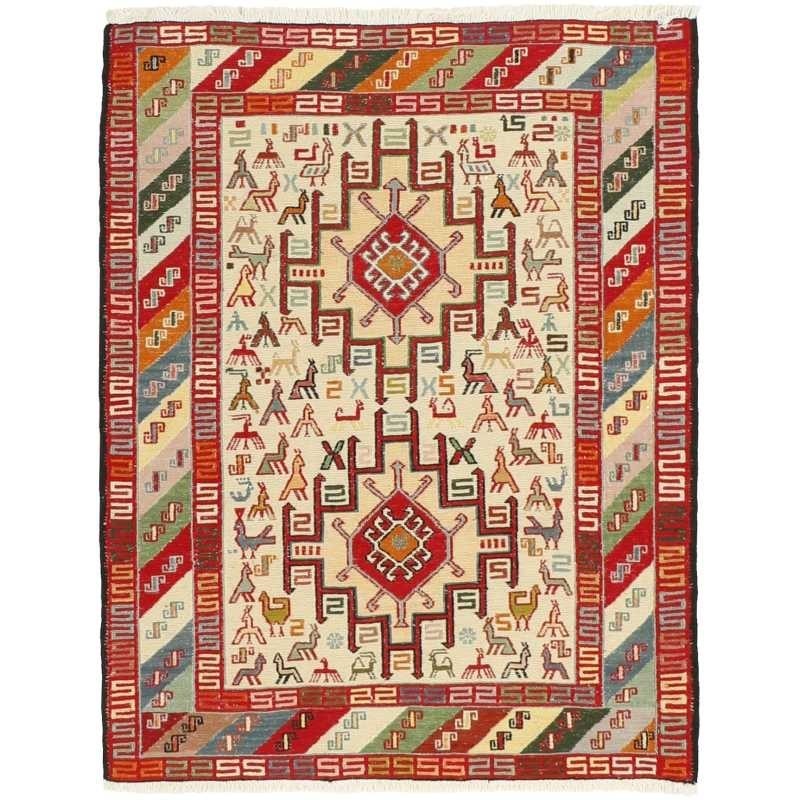 tappeto persia sumak shahsavan cm 75x95 